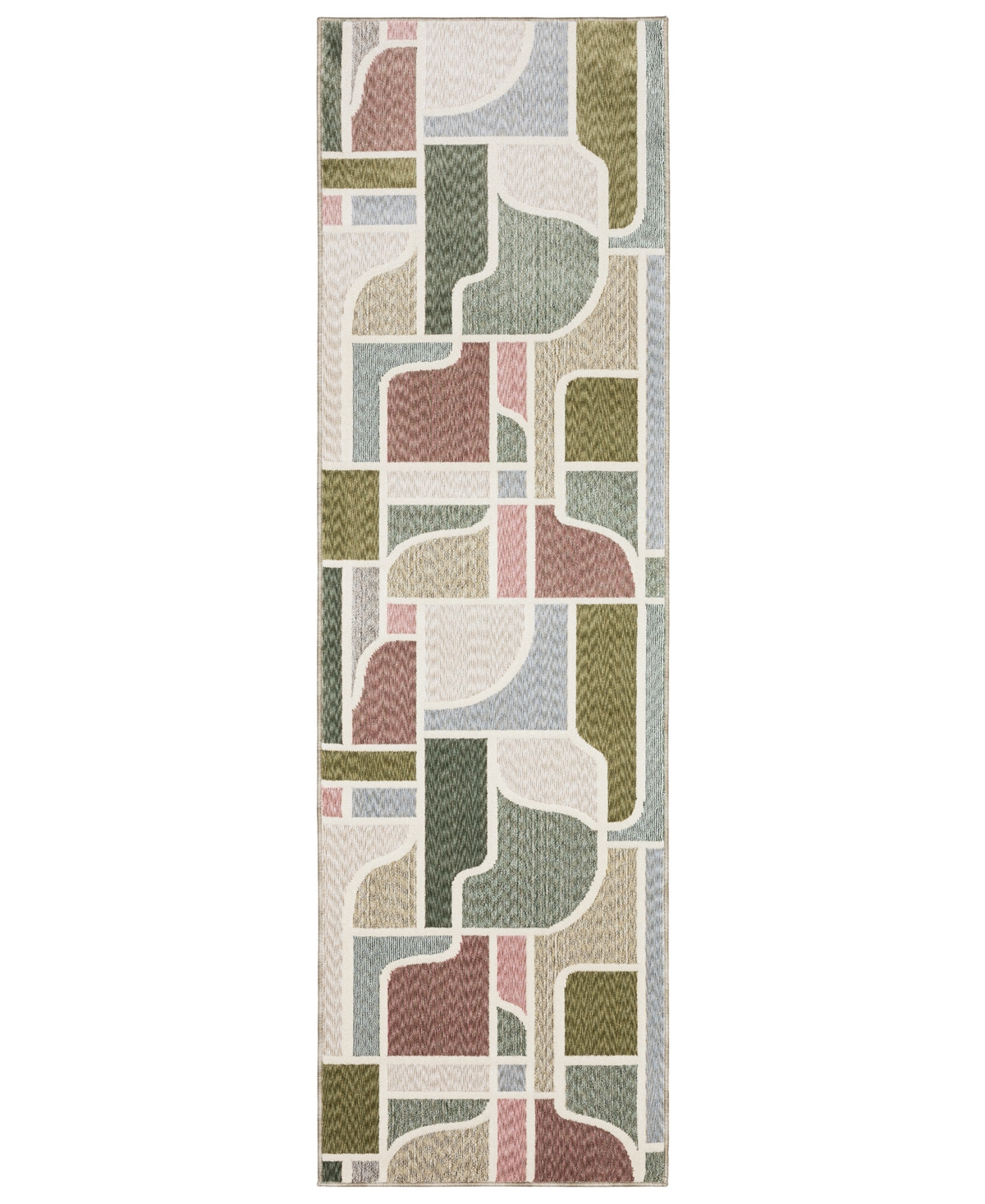 Oriental Weavers Tisdell TIS02 2'3"x7'6" Runner Area Rug