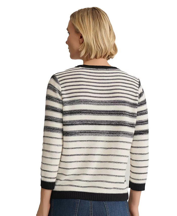 Women's Striped Crewneck Sweater - thumbnail 8
