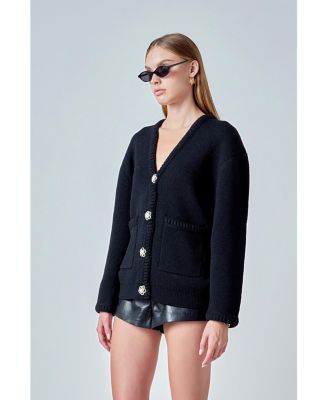 Women's Floral Button Down Cardigan