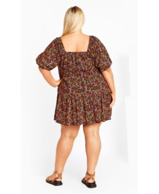 Women's Plus Size Bonnie Print Dress