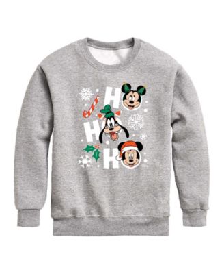 Boys' 8-20 Mickey and Friends Ho Ho Ho Graphic Long-Sleeve Sweatshirt
