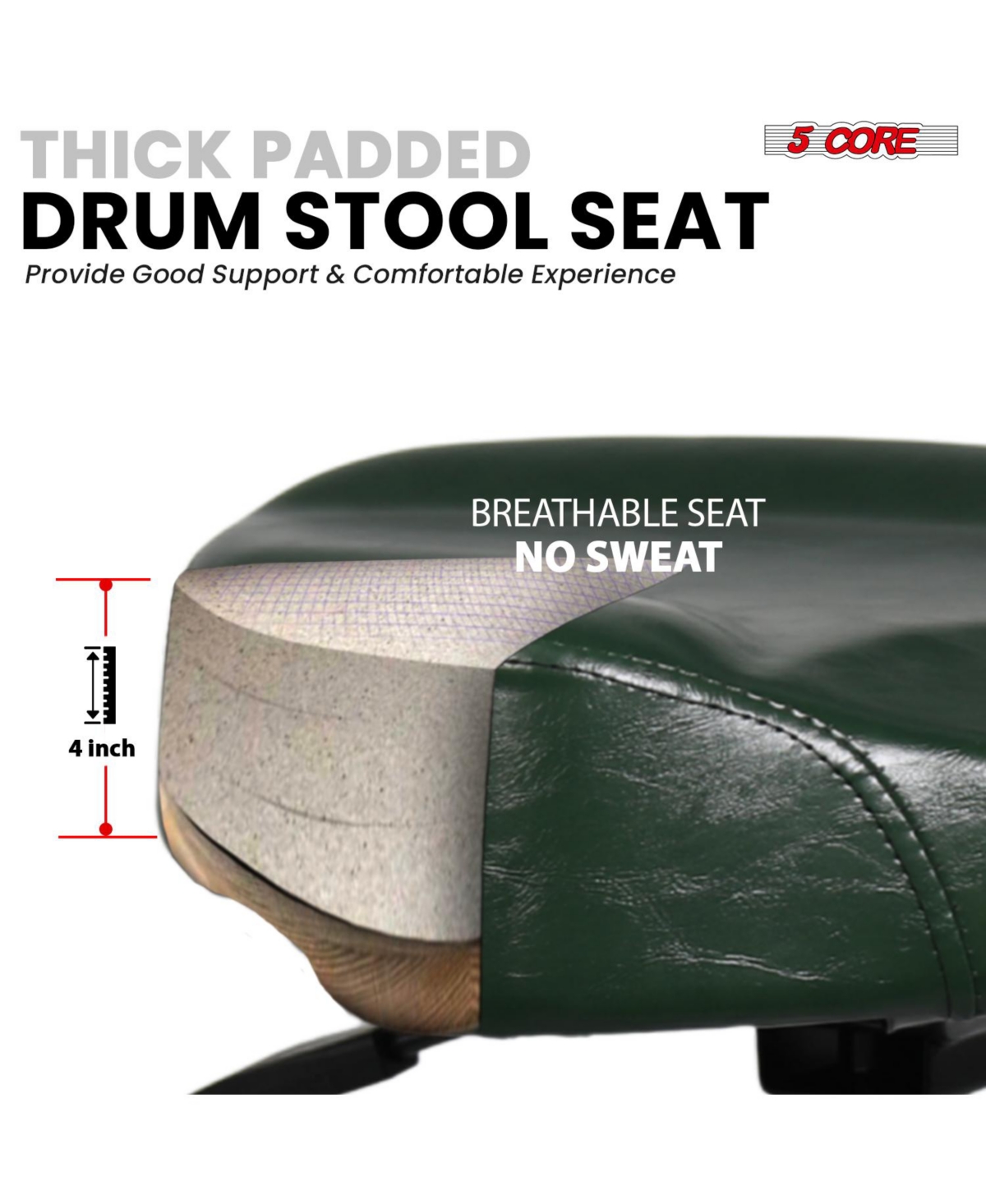 5 Core Wireless Phone Charging Pad 15W Qi-Certified Fast Charger Mat Cargador