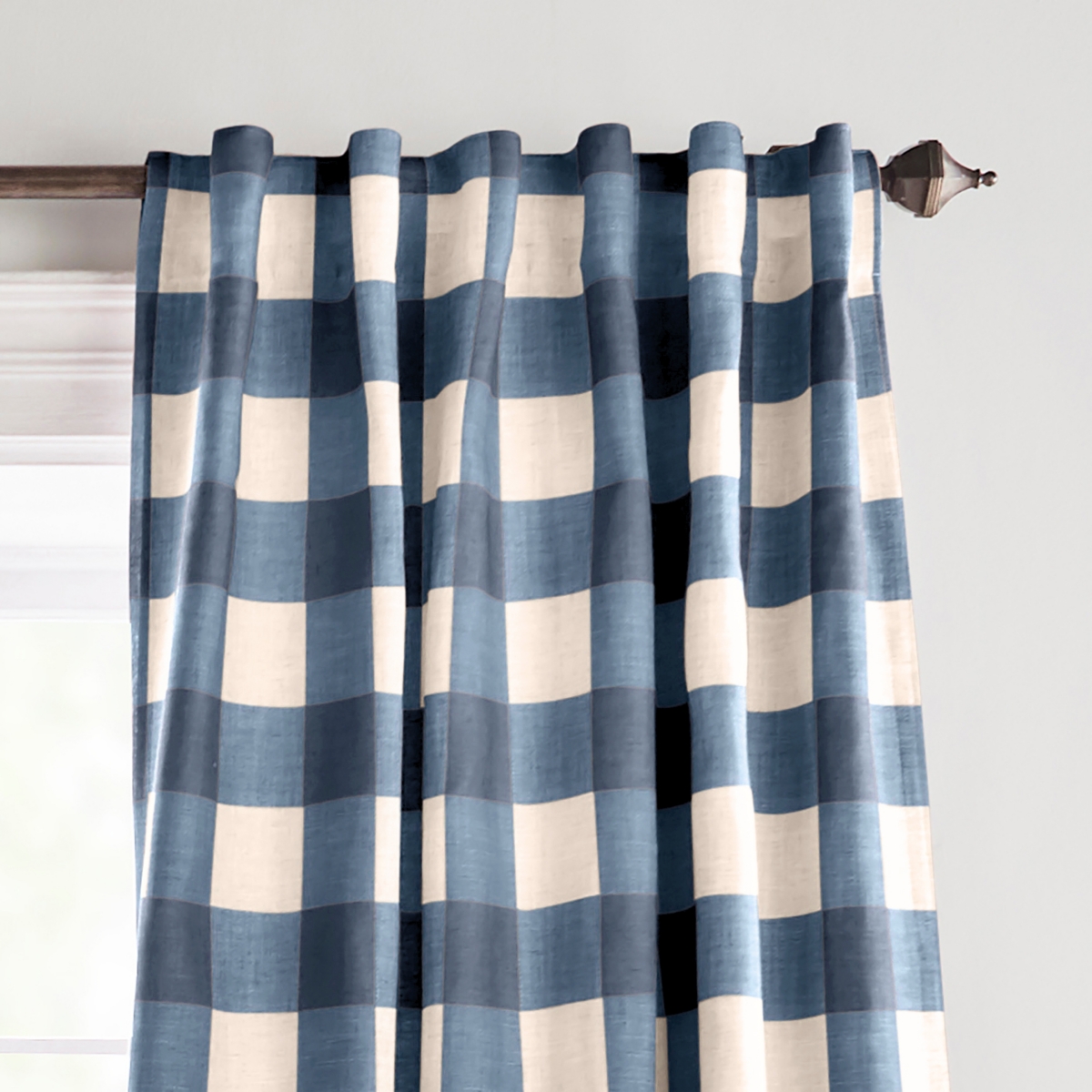 Elrene Home Fashions Grainger Buffalo Check Blackout Window Curtain
