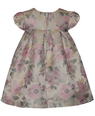 Baby Girls' Floral Jacquard Trapeze Dress