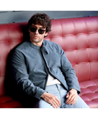 Men's Aegean Blue Corduroy Rider Jacket