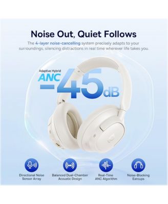 Bass BH1 NC Adaptive ANC Wireless Headphones – LDAC Hi-Res Audio, Real-Time Noise Cancelling, SuperBass 2.0, 80H Playtime