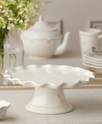 Heritage Scroll 11.5" Footed Cake Plate