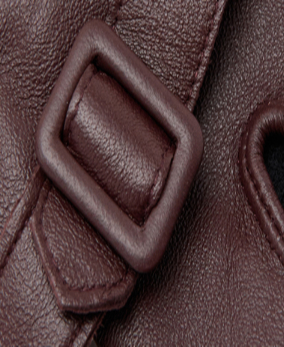 Mango Women's Buckle Leather Gloves