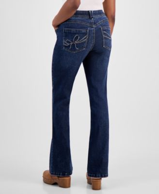 Petite "Ab"solution Itty Bitty Bootcut Jeans