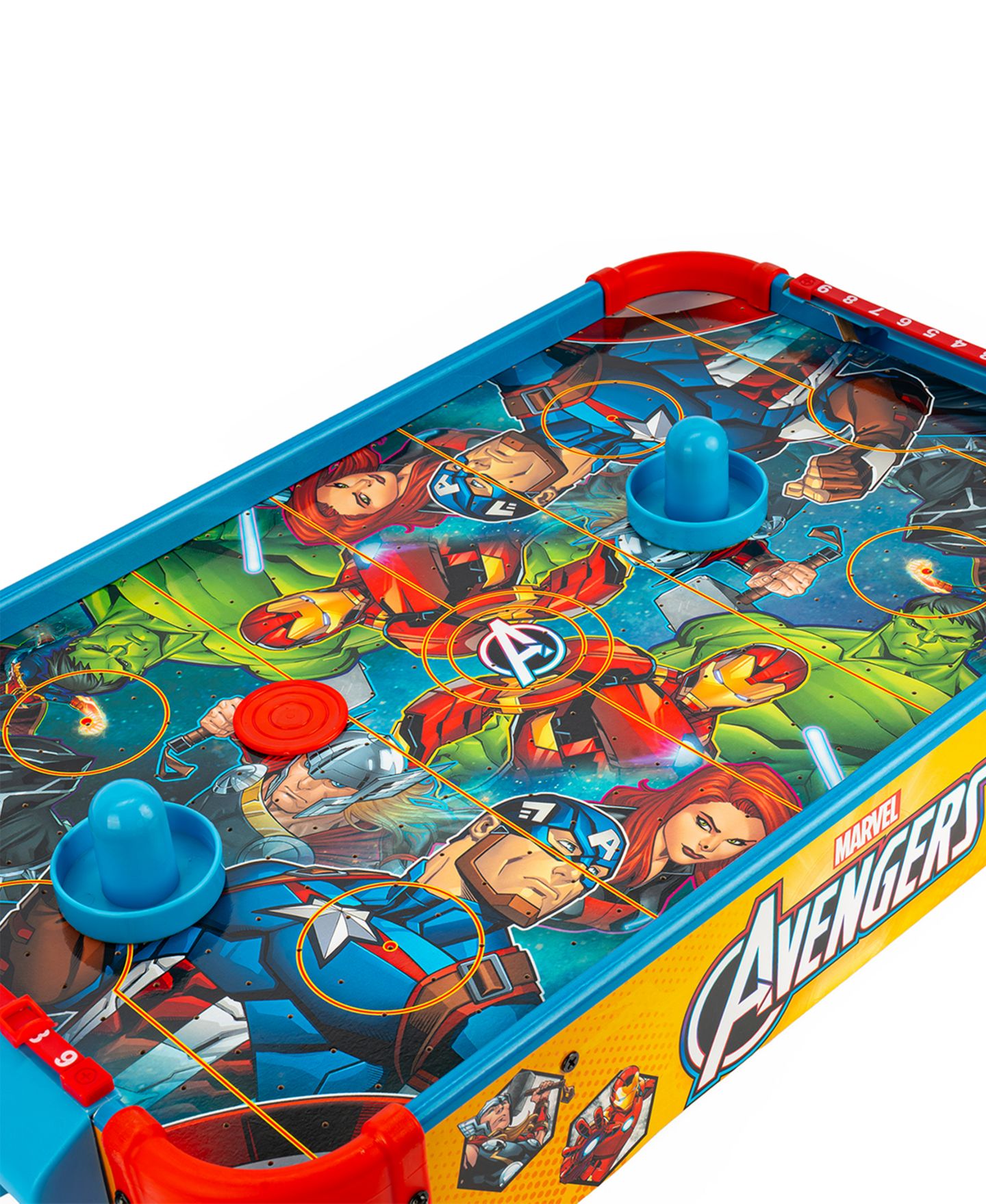 Детская игрушка World Tech Toys Avengers Electronic Tabletop Air Hockey Game, Ages 4+ — фото 2