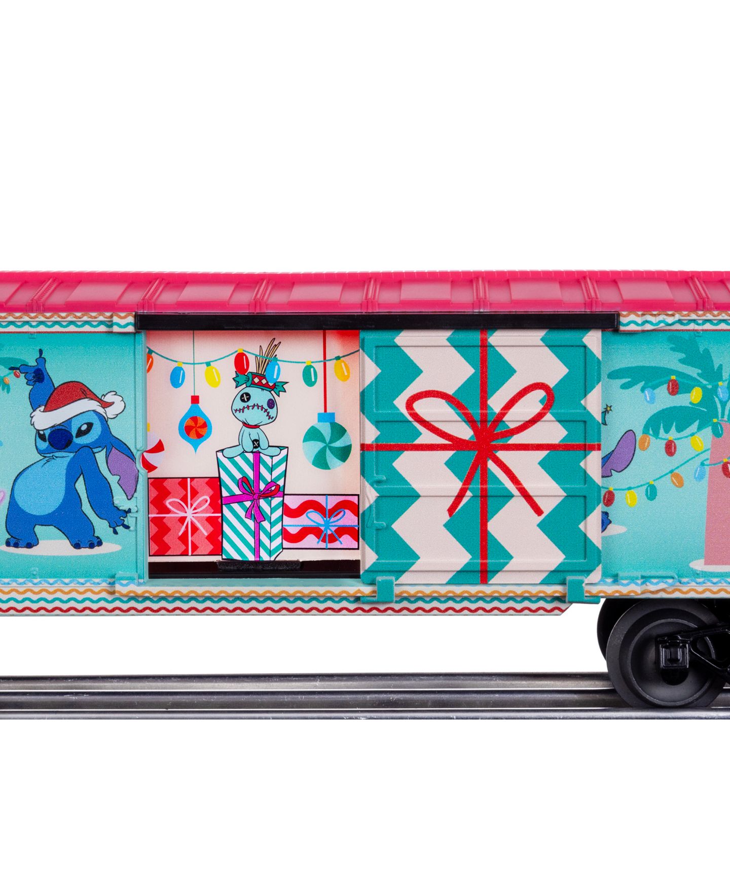 Детская игрушка Lionel O Gauge Disney Stitch Decking the Palms Christmas Boxcar — фото 7