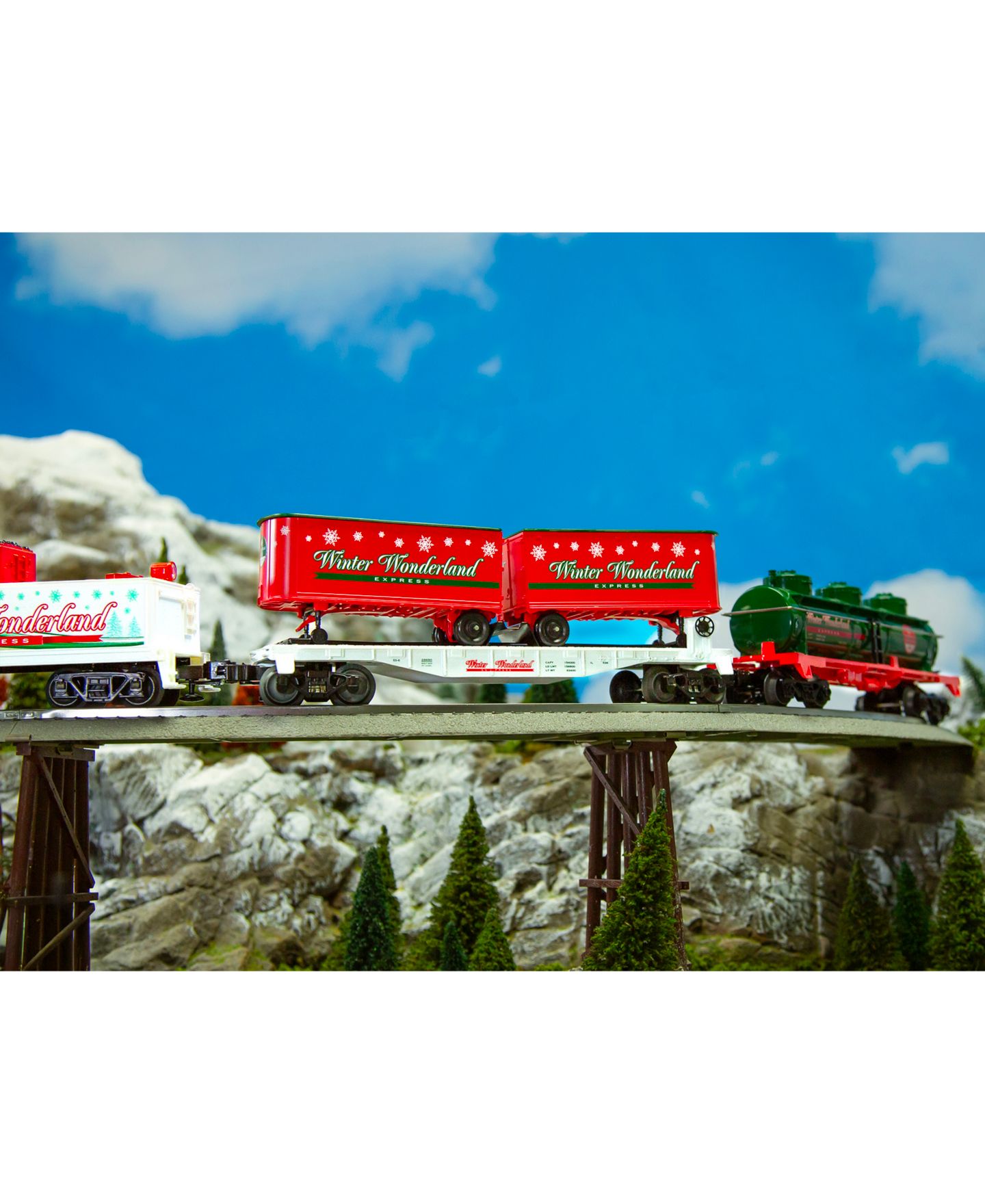Детская игрушка Lionel O Gauge Winter Wonderland Flatcar With Two Removable Piggyback Trailers — фото 3