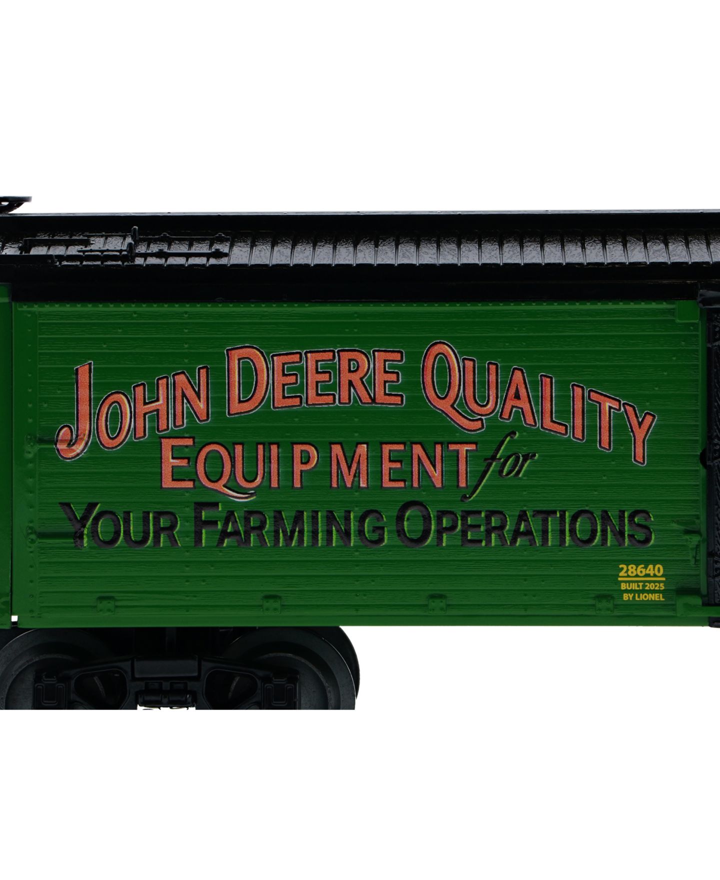 Детская игрушка Lionel O Gauge John Deere Quality Equipment Die-Cast Metal Trucks Reefer Car — фото 3