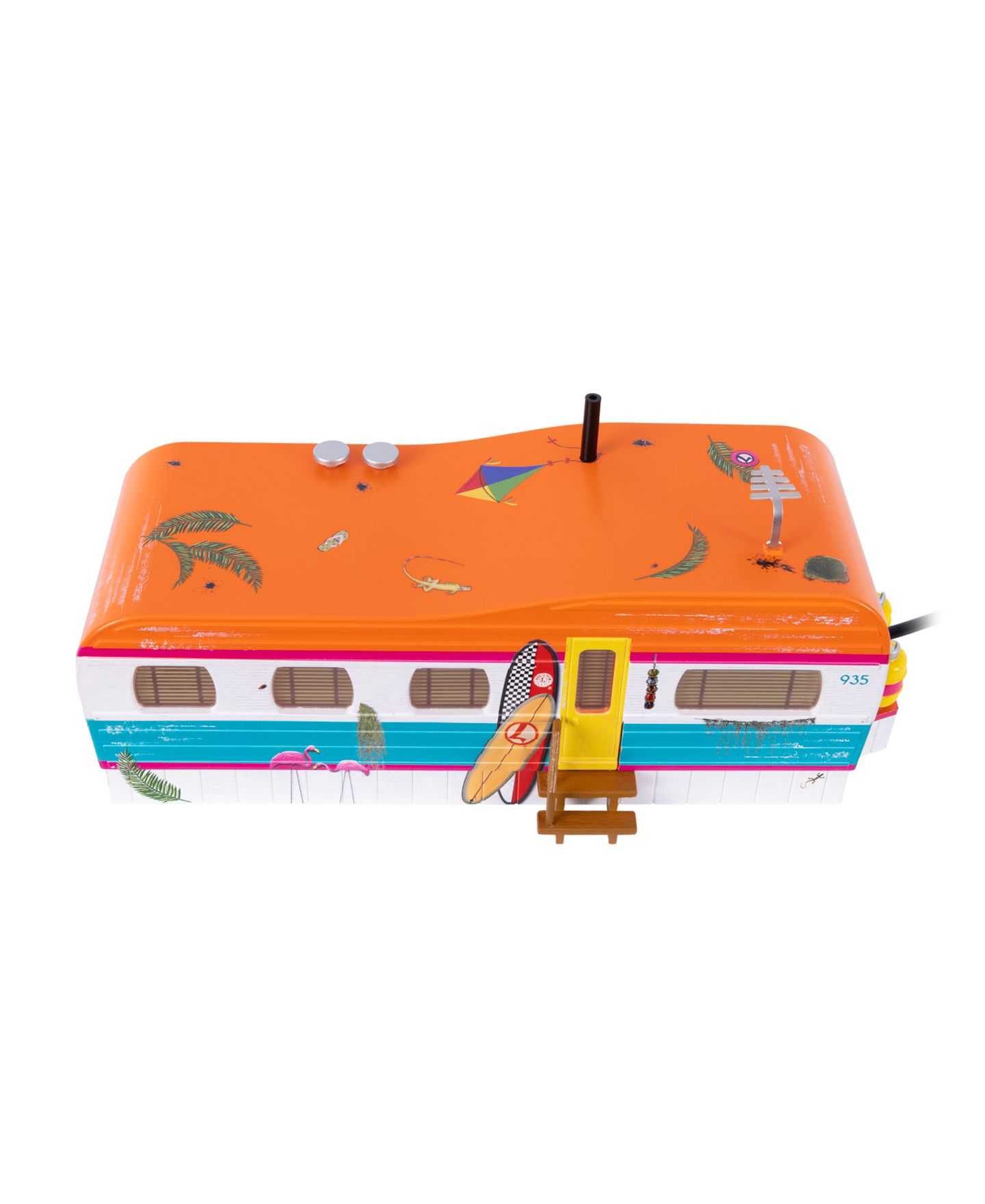 Детская игрушка Lionel O Gauge Beachside Plug-Expand-Play LED-Illuminated Mobile Home Trailer — фото 5