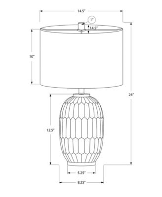 Lighting 24" Plastic Table Lamp