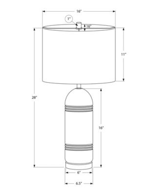 Lighting 28" Plastic Table Lamp