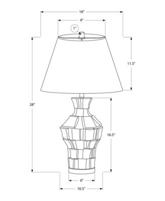 Lighting 28" Plastic Table Lamp