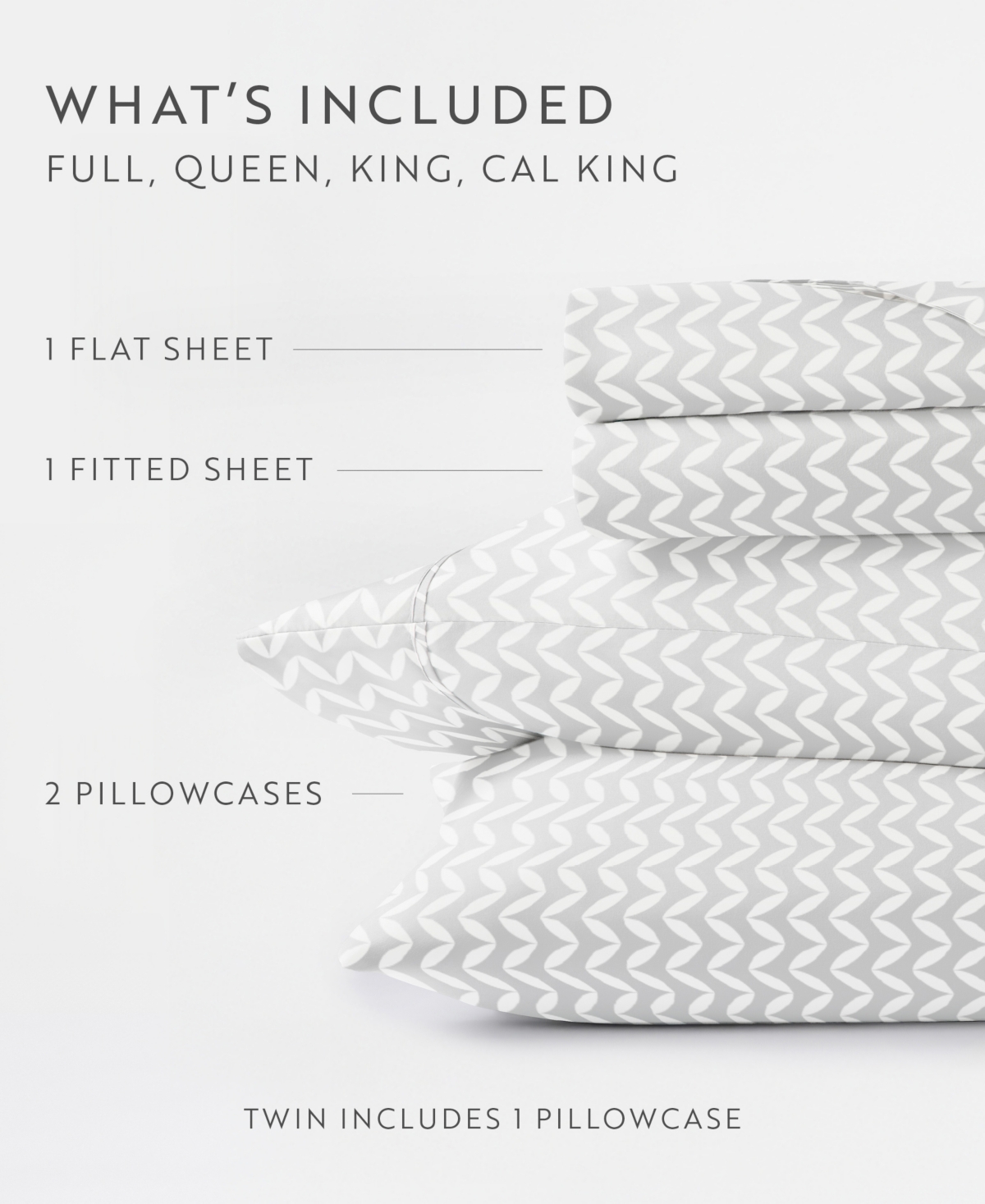 ienjoy Home The Farmhouse Chic Premium Ultra Soft Pattern 4-Pc. Sheet Set, California King