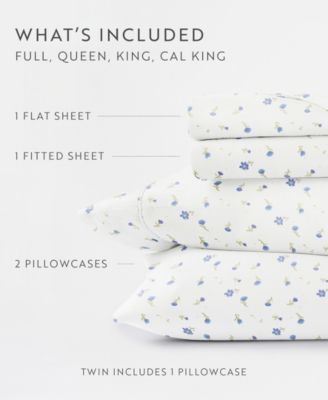 The Farmhouse Chic Premium Ultra Soft Pattern 4-Pc. Sheet Set, King