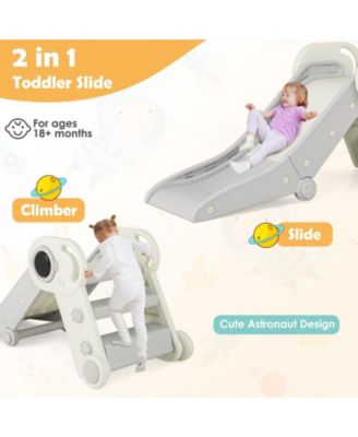 2-in-1 Baby Slide and Climber Playset for Toddlers 18+ Months