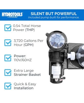 HYDROTOOLS 50 Sq Ft Cartridge Pool Filter System for Above Ground Pools