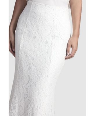Women's Lace Bridal Maxi Skirt