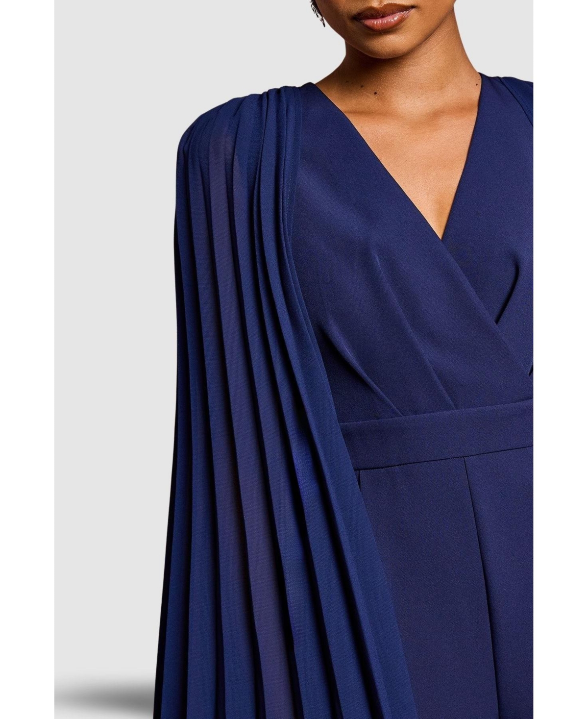 Coast Women's V Neck Pleated Jumpsuit