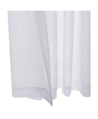 Cote d'Azure Sheer Grommet Exclusive Curtain Panel for Living Room 112" x 84" White