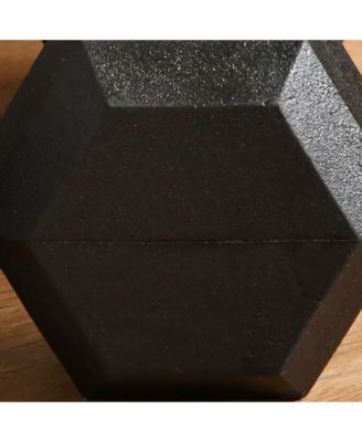 Hex Rubber Dumbbell Set with Ergonomic Handles