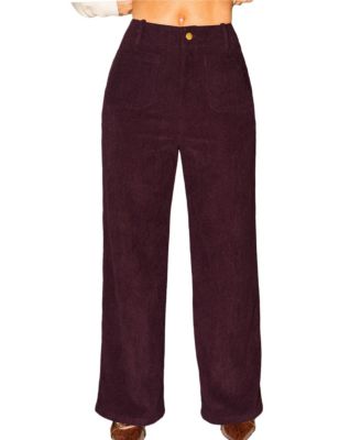 Women's Merlot Burgundy Pants
