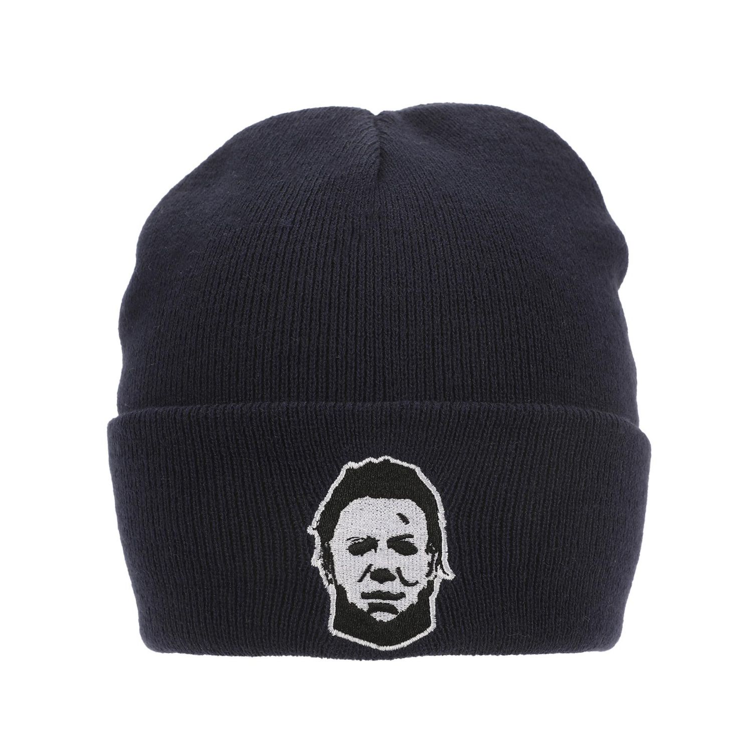 Men's John Carpenter s Michael Myers Navy Cuff Beanie.