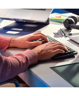 MX Mechanical Mini Wireless Illuminated Keyboard, Tactile Quiet Switches, Graphite