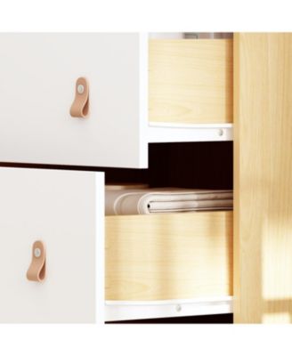 Diaper table with three drawers, baby changing station with multiple storage compartments