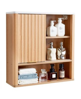 Wall Cabinet with Double Doors and Shelf Storage