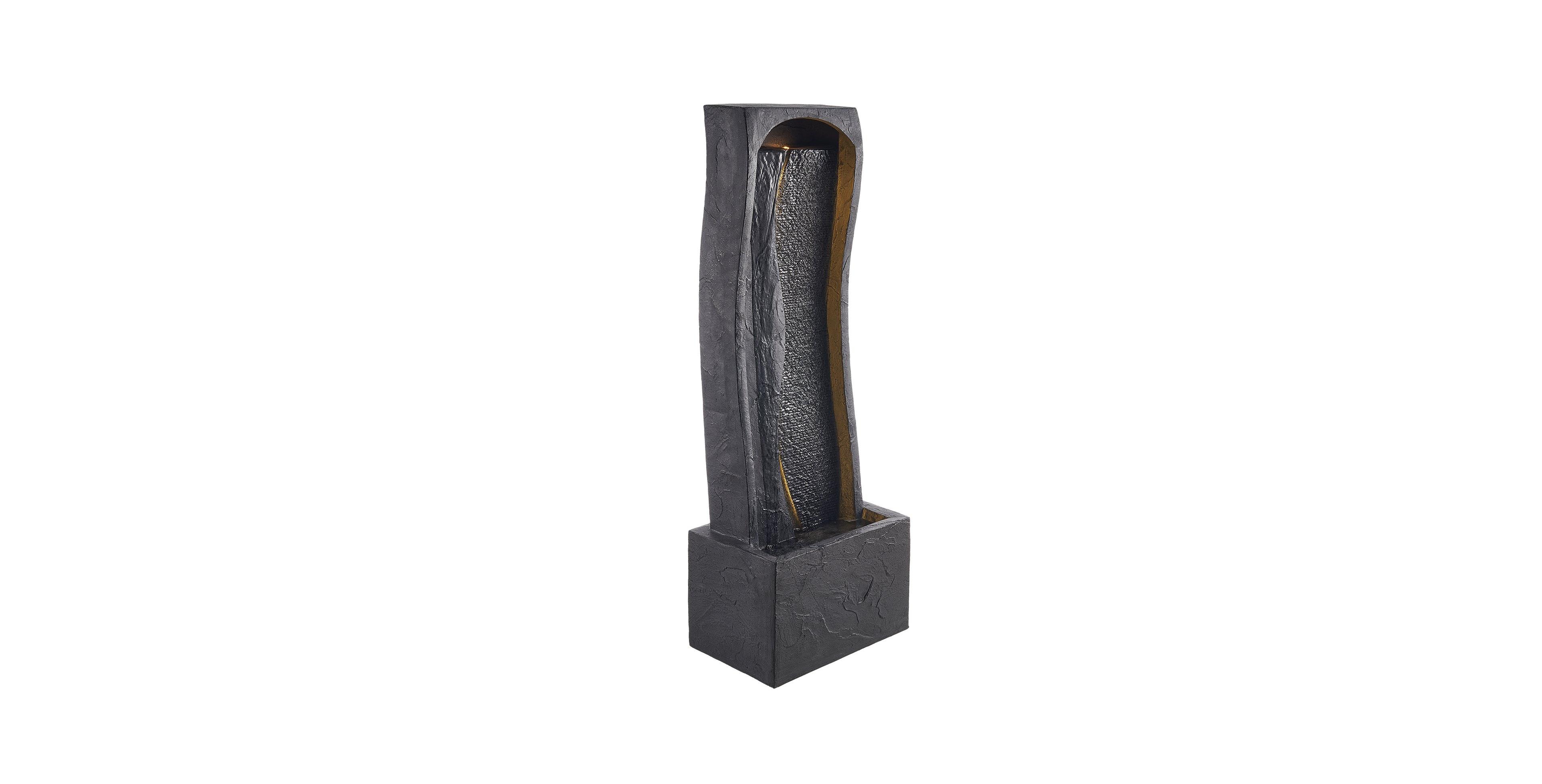 Slickblue Outdoor 1-Tier Rock Base Water Fountain for Garden or Patio