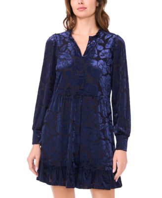 Women's Long-Sleeve Babydoll Dress