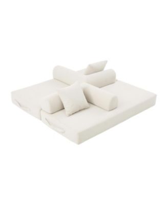 Foldable & Compressible Sofa with Metal Frame for Small Spaces