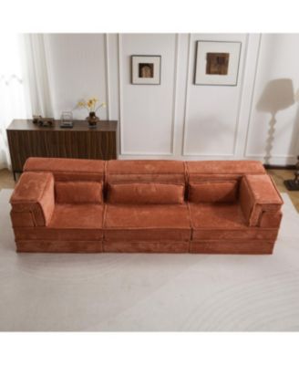  Sofa, Convertible Floor Sofa Bed, Modular Sectional, 3 Seater