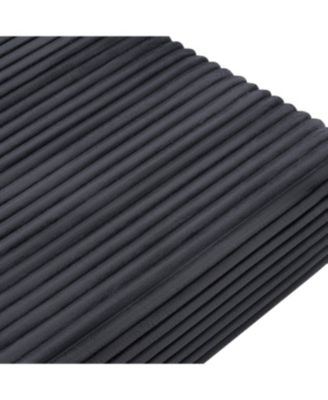 Streamdale Corduroy Cloud Double Sofa, 2-in-1 Convertible Sofa Bed, Black