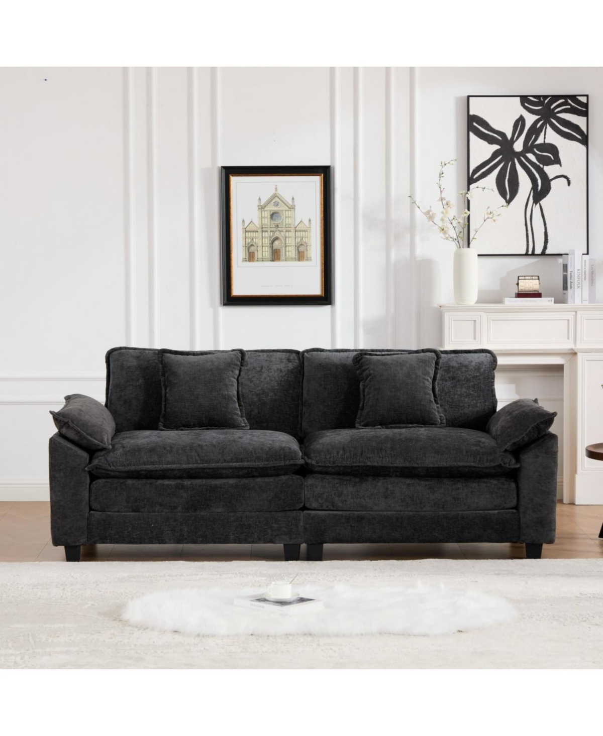 Streamdale Cloud Couch: Ultimate Comfort Chenille Sofa with Ergonomic Support