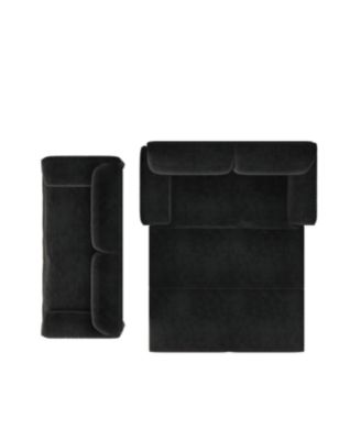 Streamdale 66" Queen Pull Out Sofa Bed with Storage, 3-in-1 Convertible Loveseat Bed