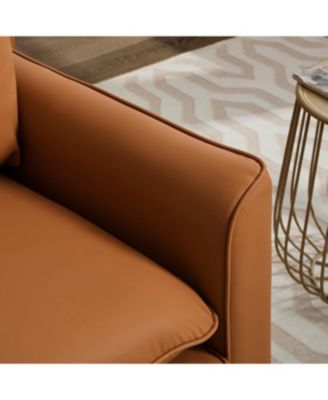 Streamdale Cat paw leather upholstered sofa 2PC, Nordic retro single casual sofa chair