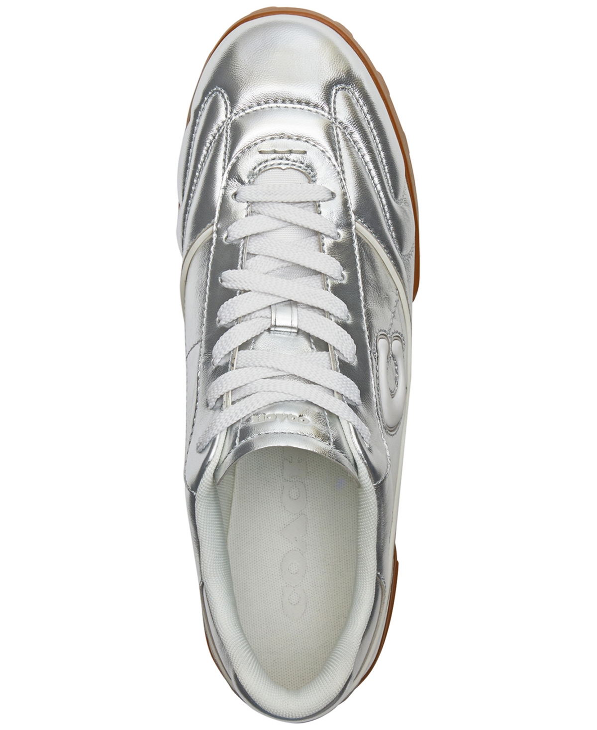 Coach Men's Match Metallic Leather Lace-Up Sneakers