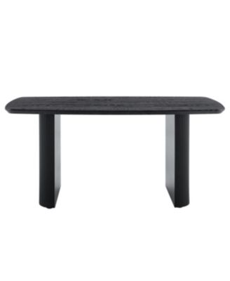 Streamdale MDF black dining table, 67 x 35.4 inch, warm and soft appearance