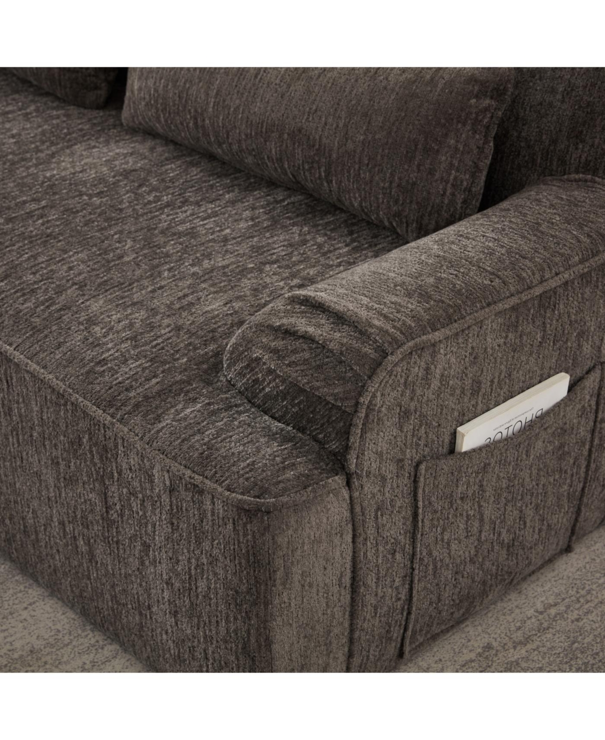 Streamdale Furniture Streamdale Chenille L-Shape Luxury Sectional Sofa