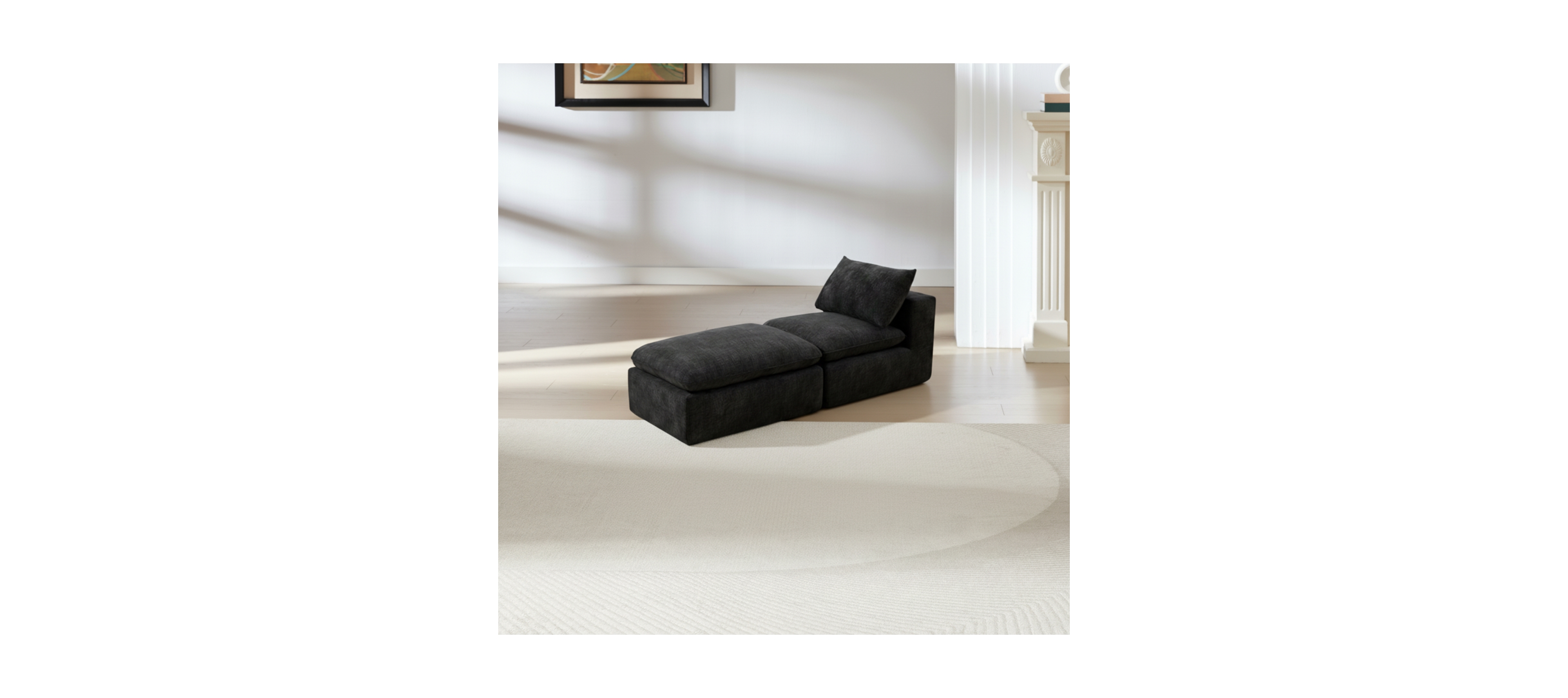 Streamdale Furniture Modern Chenille Cloud Sofa