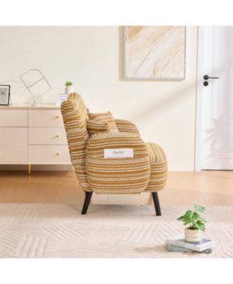 Streamdale Modern two-seater sofa with armrests, pillows, and storage pockets