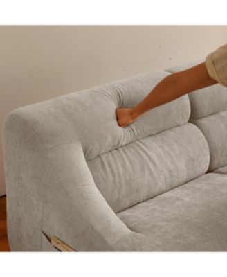 Streamdale Shoes sofa-in-a-Box, Memory Foam 2-Seater Couch, Beige