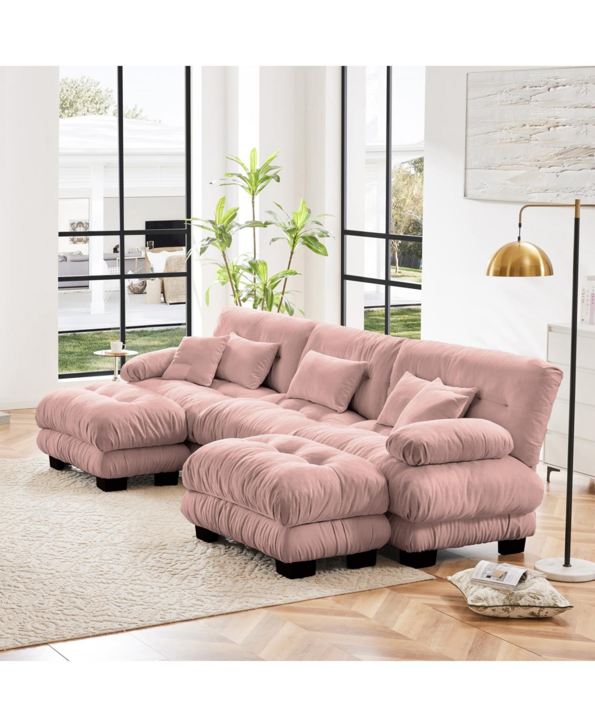 Streamdale Furniture Streamdale Luxury Modular Sectional Sofa Couch - Oversized U Shaped Cloud Couch