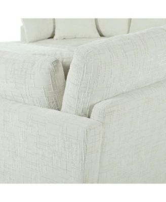 Streamdale U-Shaped Sectional Sofa with Movable Ottoman, 6-Piece Chenille Sofa Set